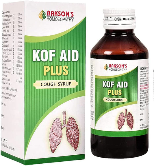 Bakson's Kof Aid Plus Cough Syrup Sugar Free - Golden-Patel Son