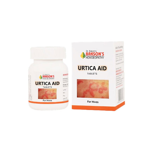 Bakson's Urtica Aid Tablets - Relief for Hives, Itching & Angioedema - Golden-Patel Son