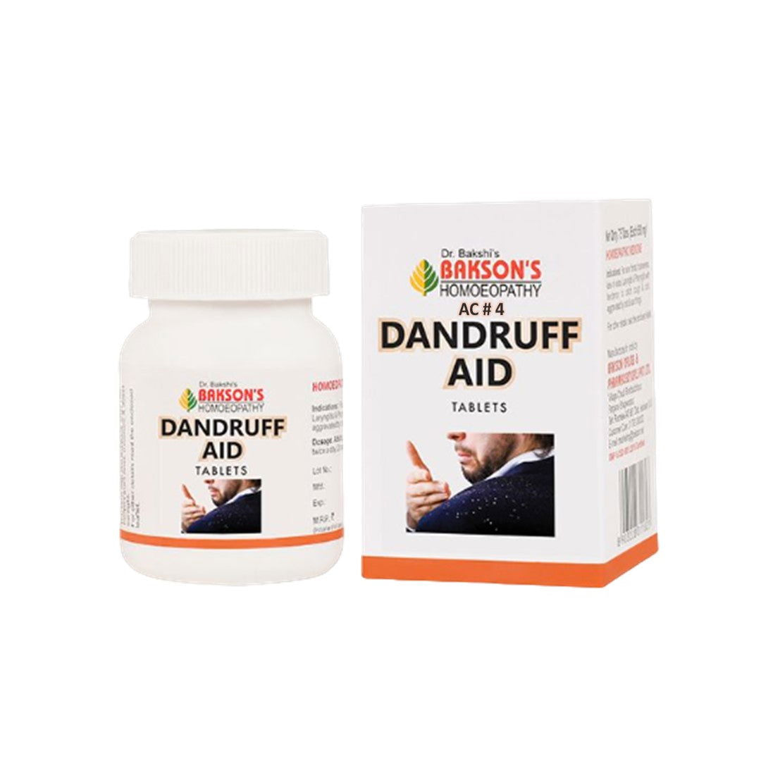 Baksons AC#4 Tablets for Dandruff Relief, Hair Loss Support & Scalp Care - Golden-Patel Son