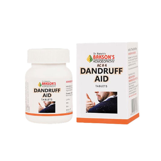 Baksons AC#4 Tablets for Dandruff Relief, Hair Loss Support & Scalp Care - Golden-Patel Son
