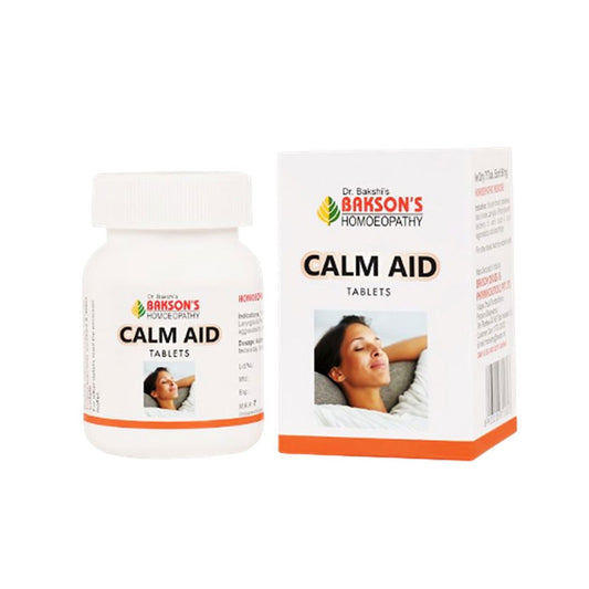 Baksons Calm Aid Tablets for Anxiety Relief and Better Sleep - Golden-Patel Son