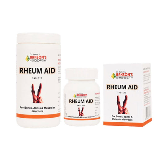 Baksons Rheum Aid Tablets for Gout, Joint Pains, Muscular Weakness - Golden-Patel Son