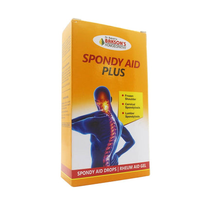 Baksons Spondy Aid Plus: Homeopathic Relief for Back Pain & Spondylosis - Golden-Patel Son