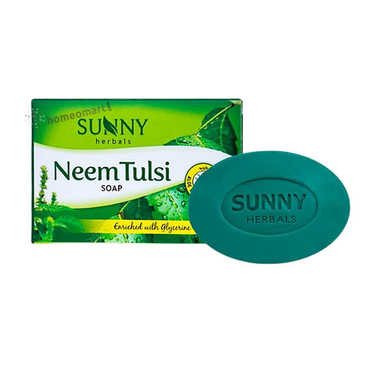 Baksons Sunny Herbals Neem Tulsi Soap for acne, skin infections - Golden-Patel Son