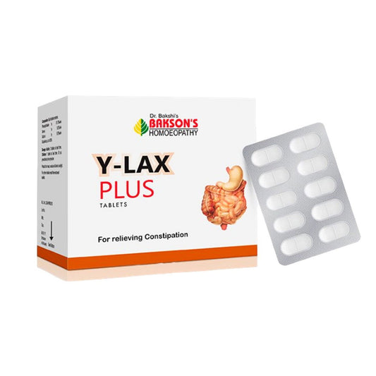 Baksons Y-lax Plus Tablets for Relieving Constipation - Golden-Patel Son
