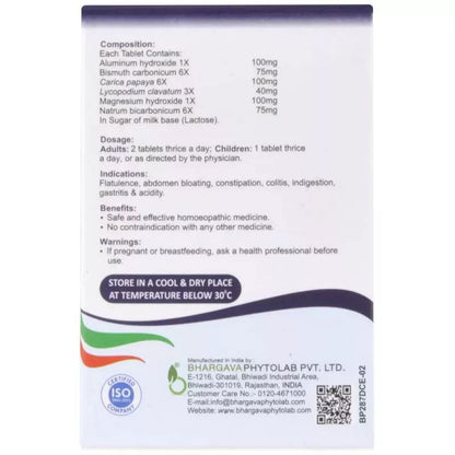 Dr. Bhargava Gas Off Tablet (10tab) - Golden-Patel Son