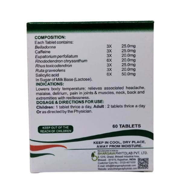Dr. Bhargava Homoeogesic Tablets (60tab) - Golden-Patel Son