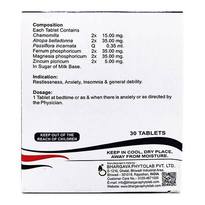 Dr. Bhargava Shakoon Tablets (30tab) - Golden-Patel Son