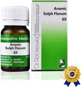 Dr. Reckeweg Arsenic Sulphuratum Flavum 6X (20g) - Golden-Patel Son