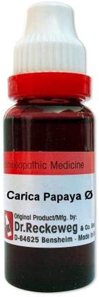 Dr. Reckeweg Carica Papaya Q (MT) - 20ml - Golden-Patel Son