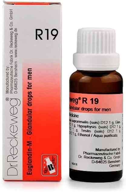 Dr. Reckeweg R19 Glandular Drops for Men (22ml) - Golden-Patel Son