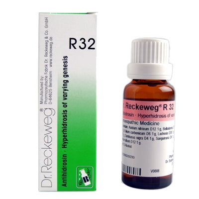 Dr. Reckeweg R32 Excessive Perspiration Drop (22ml) - Golden-Patel Son