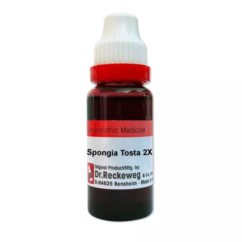 Dr. Reckeweg Spongia Tosta 2X (20ml) - Golden-Patel Son