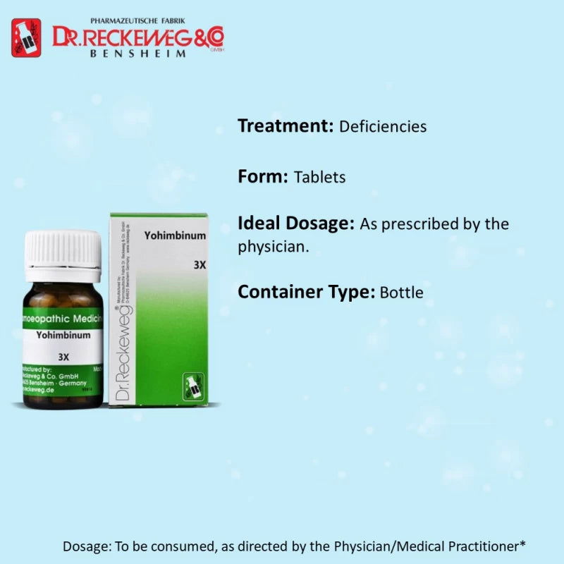 Dr. Reckeweg Yohimbinum 3X (20g) - Golden-Patel Son