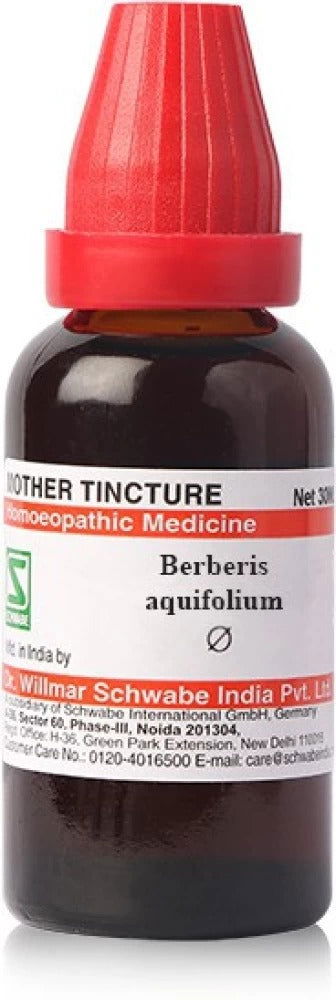 Dr Willmar Schwabe India Berberis Aquifolium Mother Tincture Q - Golden-Patel Son