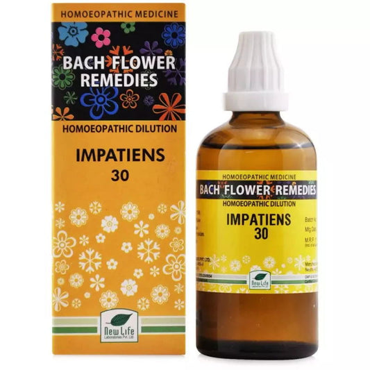 New Life Bach Flower Impatiens (100ml) - Golden-Patel Son