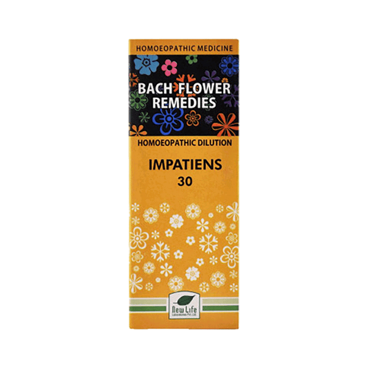 New Life Bach Flower Impatiens (30ml) - Golden-Patel Son