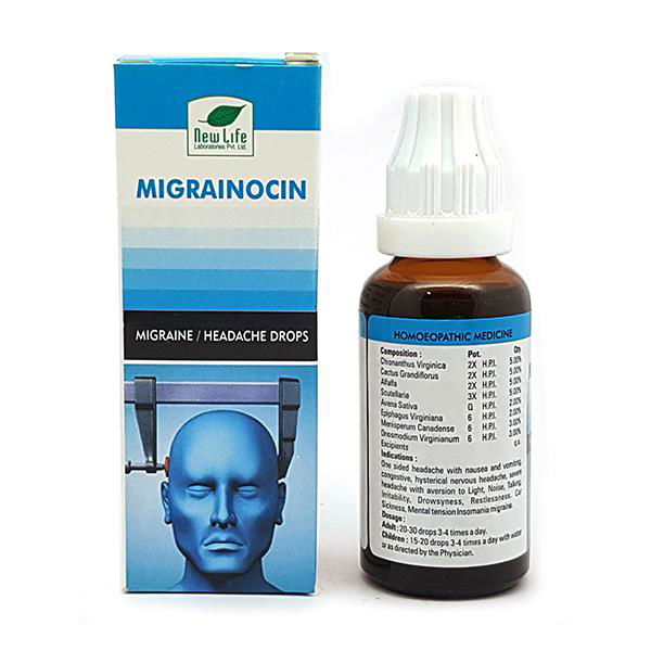 New Life Migrainocin Drops (30ml) - Golden-Patel Son
