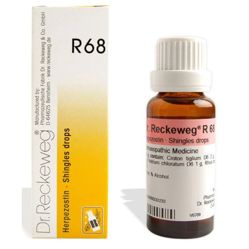 Dr. Reckeweg R68 Shingles Skin Rash Drop (22ml) Golden-Patel & Son