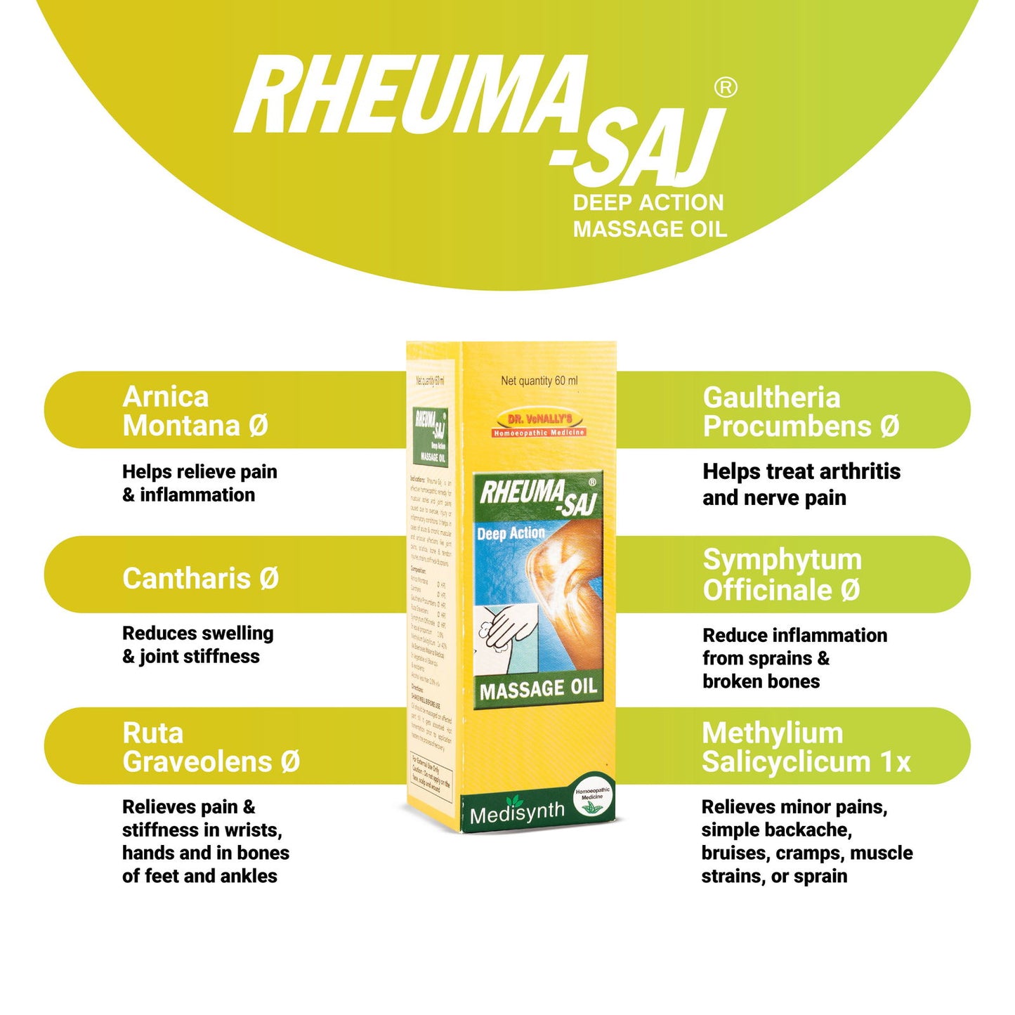 Rheumasaj Deep Action oil - Golden-Patel Son