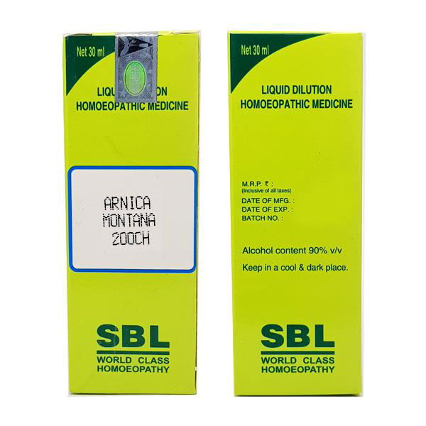 SBL Arnica Montana Dilution 200 CH - Golden-Patel Son
