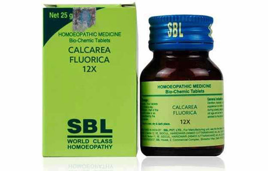 SBL Calcarea Fluorica Biochemic Tablet 12X 25g - Golden-Patel Son