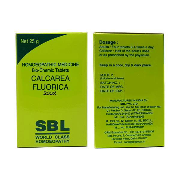 SBL Calcarea Fluoricum 200X (25g) - Golden-Patel Son