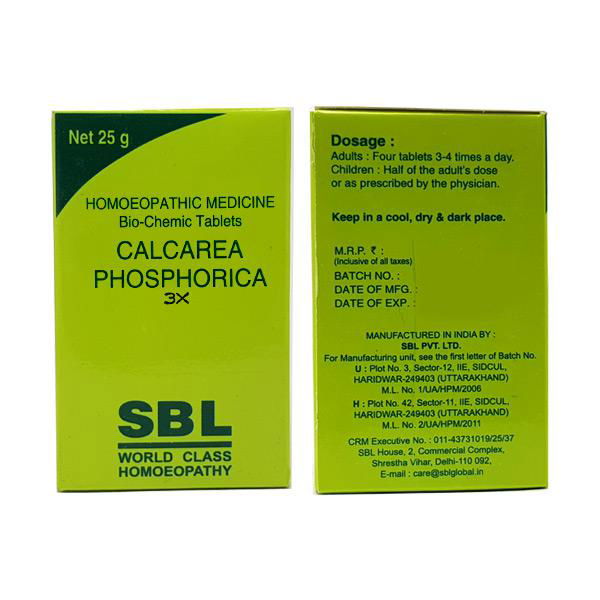SBL Calcarea Phosphorica 3X (25g) - Golden-Patel Son