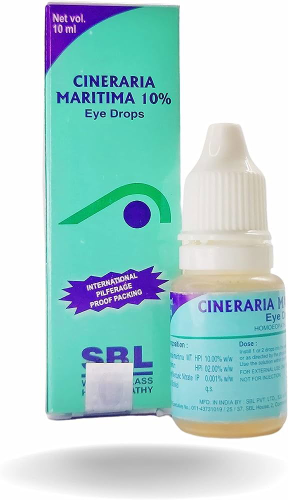 SBL Cineraria Maritima(10%) Eye Drops (5ml) - Golden-Patel Son