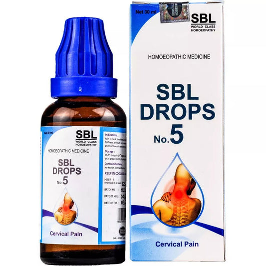 SBL Drops No 5 Cervical Pain (30ml) - Golden-Patel Son