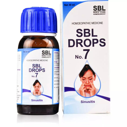 SBL Drops No 7 Sinusitis (30ml) - Golden-Patel Son