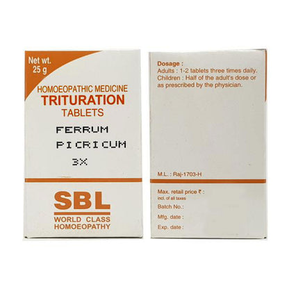 SBL Ferrum Picricum 3X (25g) - Golden-Patel Son