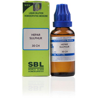 SBL Hepar Sulphur 30 CH (30ml) - Golden-Patel Son