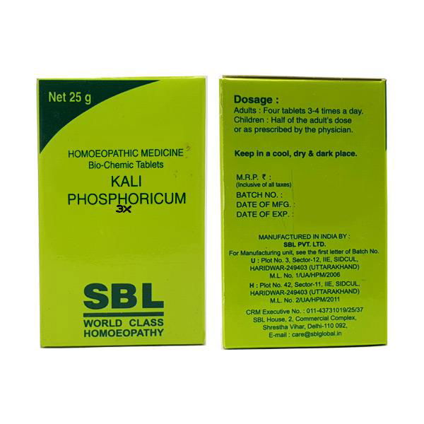 SBL Kali Phosphorica 3X (25g) - Golden-Patel Son