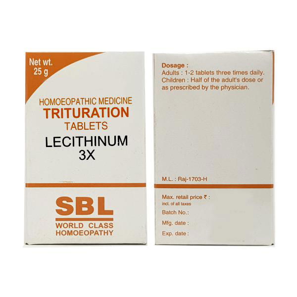 SBL Lecithinum 3X (25g) - Golden-Patel Son