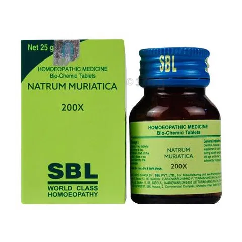 SBL Natrum Muriaticum 200X (25g) - Golden-Patel Son