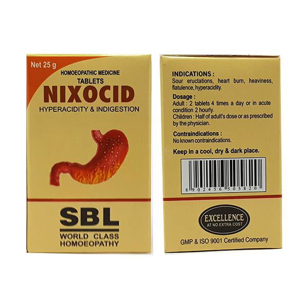 SBL Nixocid Tabs (25g) - Golden-Patel Son