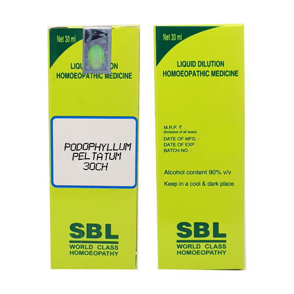 SBL Podophyllum Peltatum 30 CH (30ml) - Golden-Patel Son
