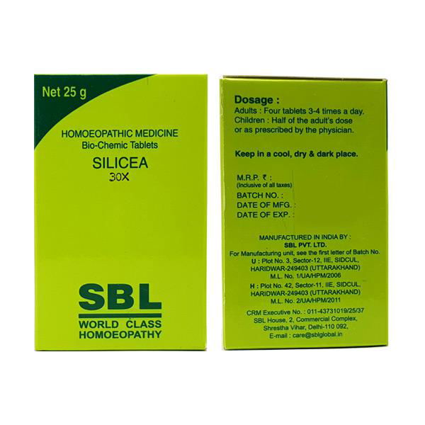 SBL Silicea 30X (25g) - Golden-Patel Son