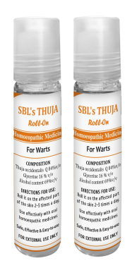 SBL Thuja Roll-On (10ml - Pack of 5 - Golden-Patel Son