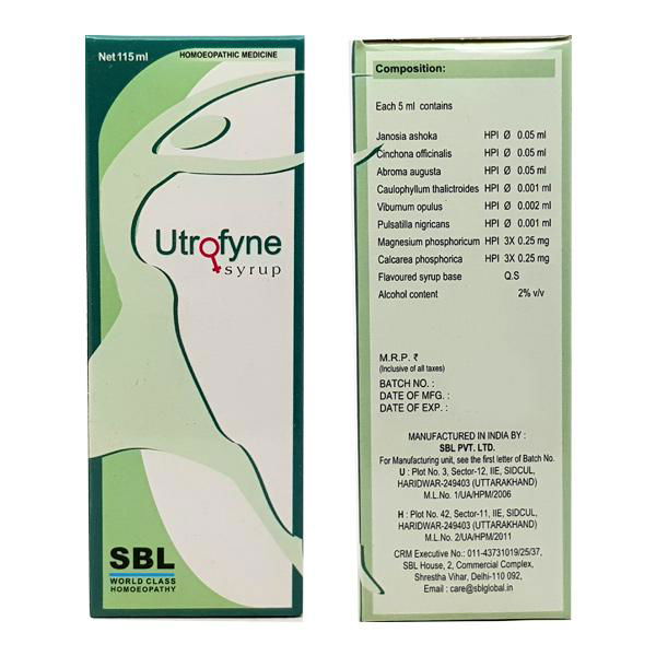 SBL Utrofyne Syrup (115ml) - Golden-Patel Son