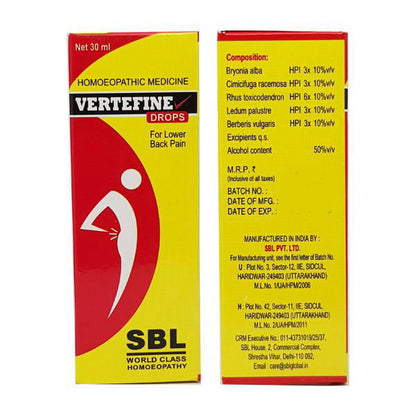 SBL Vertefine Drops (30ml) - Golden-Patel Son