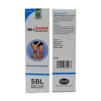 SBL Woundwell Calendula Spray (50ml) - Golden-Patel Son