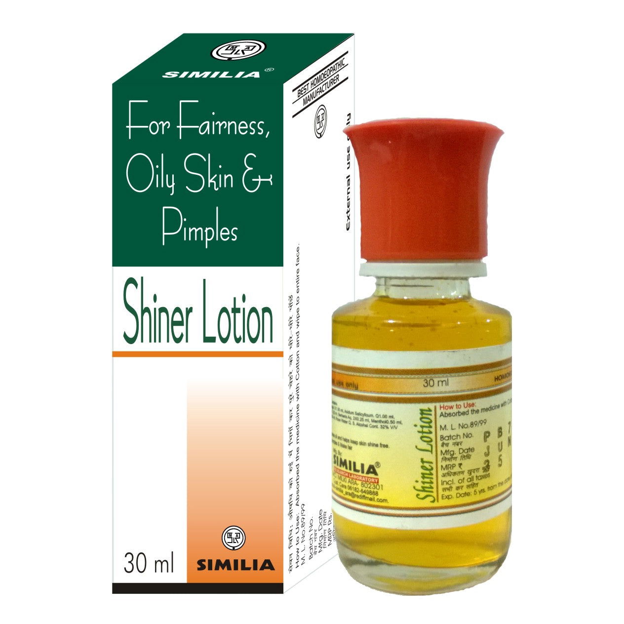 Similia Shiner Lotion (30 ml) - Golden-Patel Son