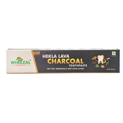 Wheezal Hekla Lava Charcoal Toothpaste (100g) - Golden-Patel Son
