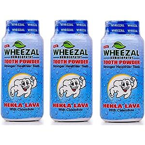 Wheezal Hekla Lava Tooth Powder (100g) - Golden-Patel Son