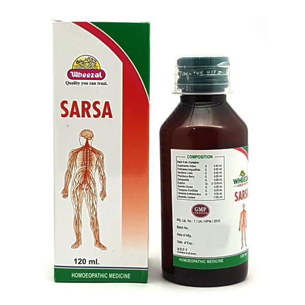 Wheezal Sarsa Syrup (120ml) - Golden-Patel Son