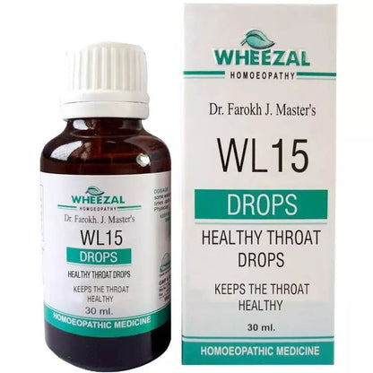 Wheezal WL-15 Healthy Throat Drops (30ml) - Golden-Patel Son