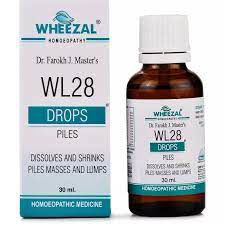 Wheezal WL-28 Piles Drops (30ml) - Golden-Patel Son