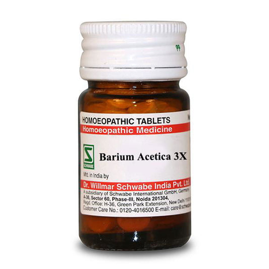 Willmar Schwabe India Barium Acetica 3X (20g) - Golden-Patel Son